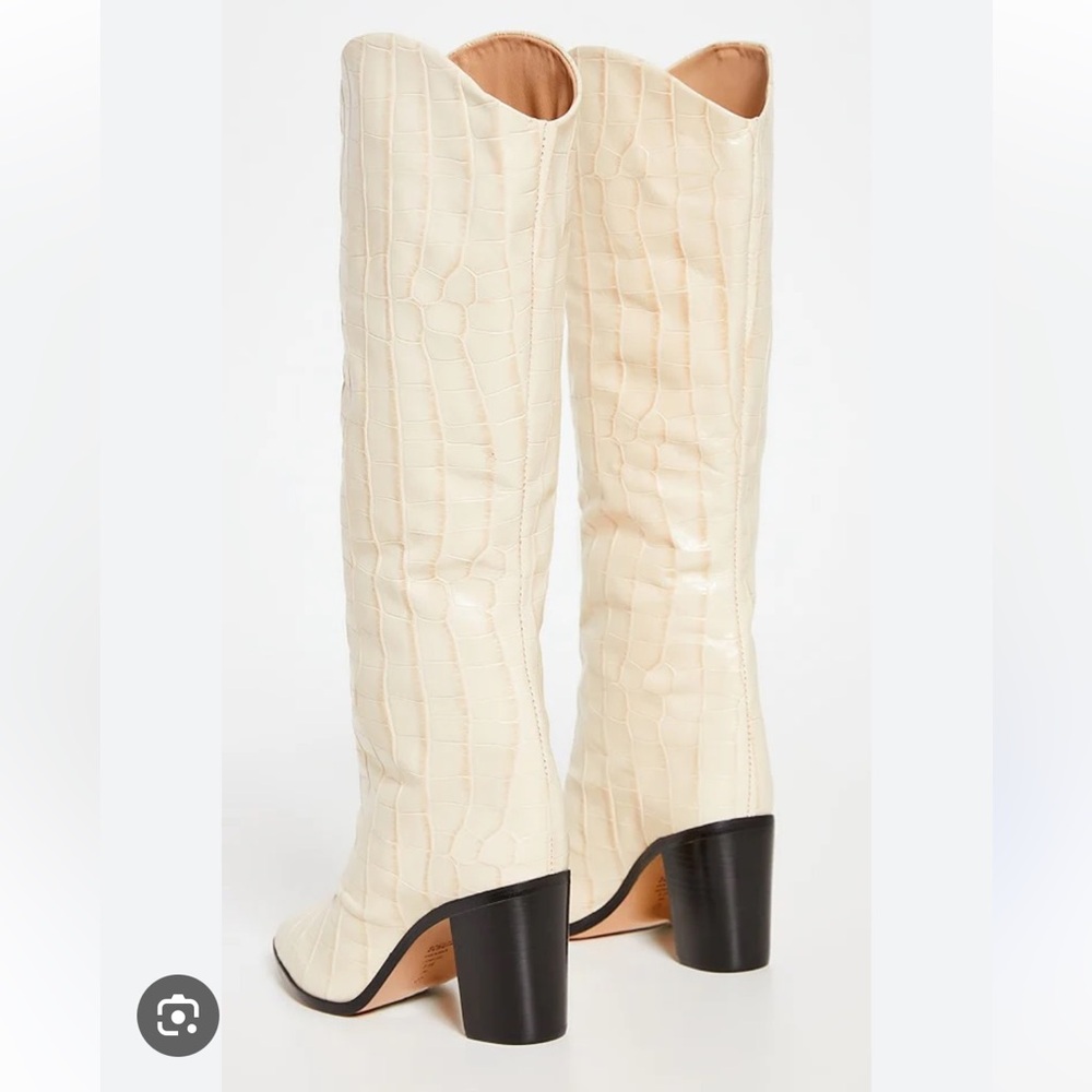 Schutz Maryana Boot in eggshell 8.5 EUC - Picture 5 of 10